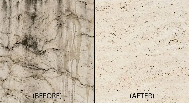 Real stone laser restoration