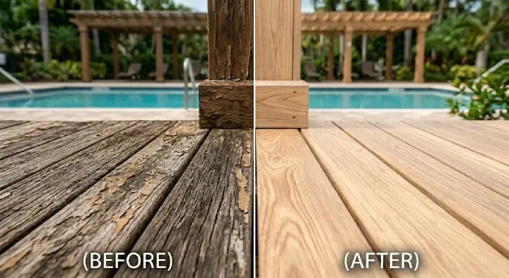 Real laser restoration contrast