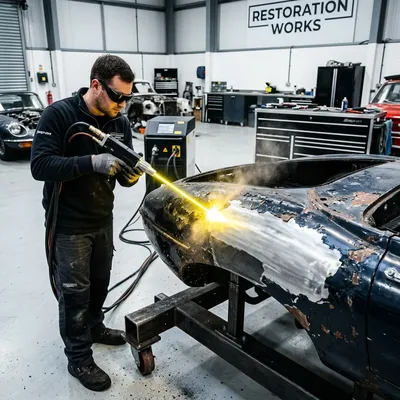 Eliminación de Pintura en Autos Clásicos con Láser
