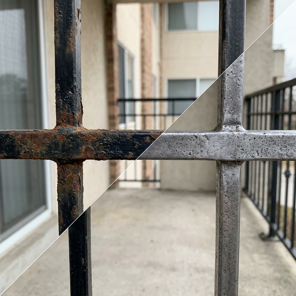 Wrought Iron Balcony Restoration