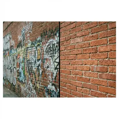 Graffiti Removal Before and After