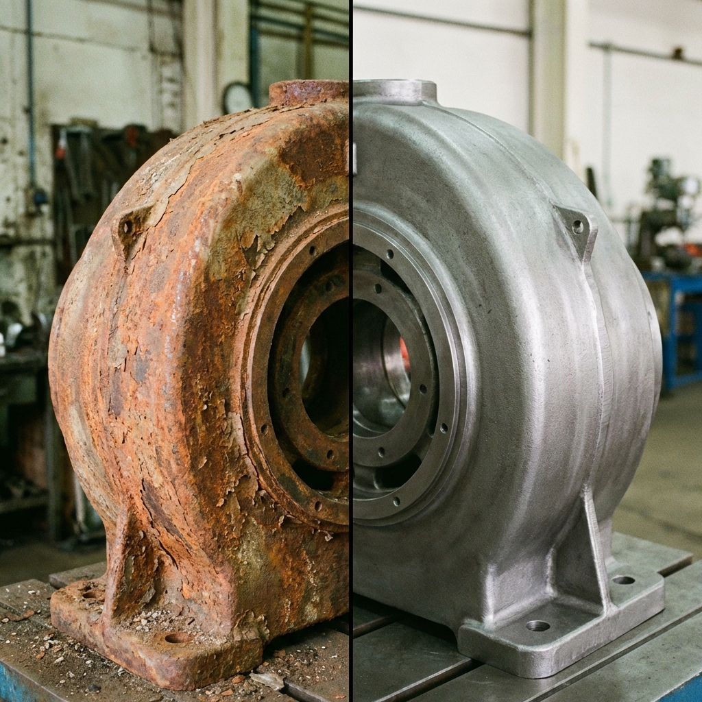 Rust Removal Before and After