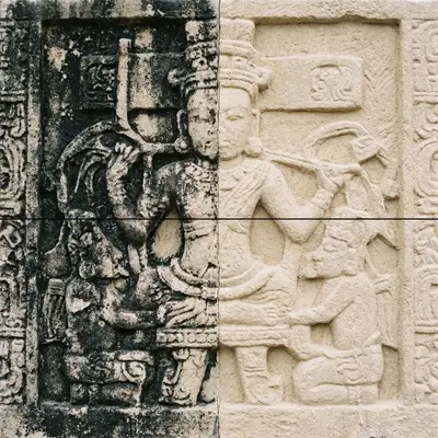 Stone Cleaning Before and After